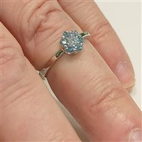 Anello Vidali Gioielli Donna in Oro bianco Zircone ANOR-53-34 - ANOR-53-34